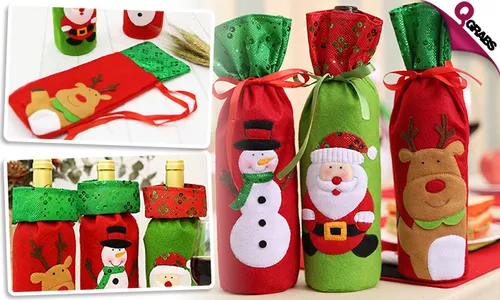 Festive Beverage Bottle Covers!